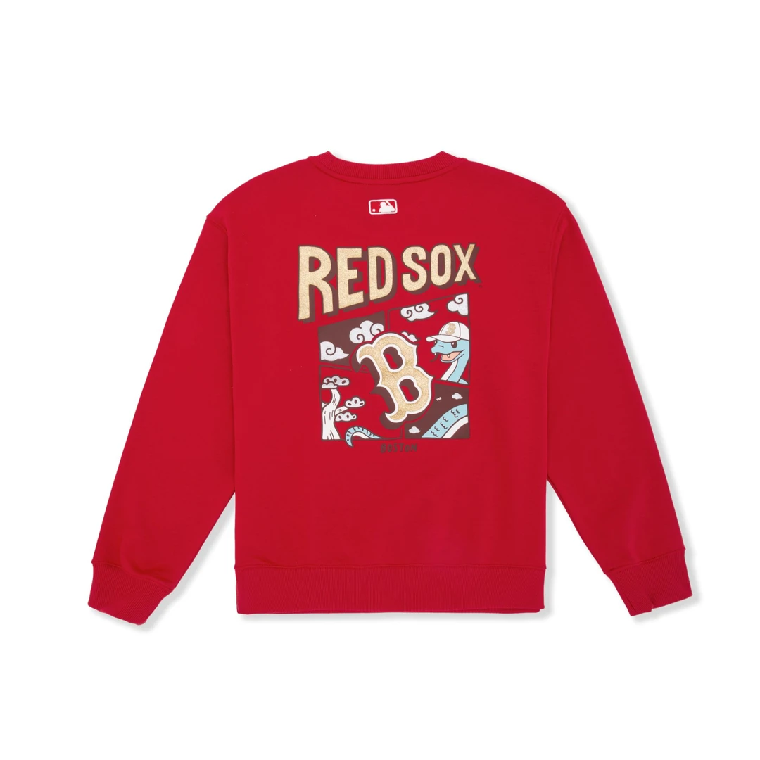 MLB25年春款【蛇年限定】男女休闲百搭时尚印花新款卫衣3AMTQ0151