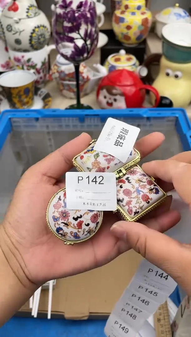 【闪购商品】瓷片142陶瓷首饰盒默认微瑕完美主义者慎拍!