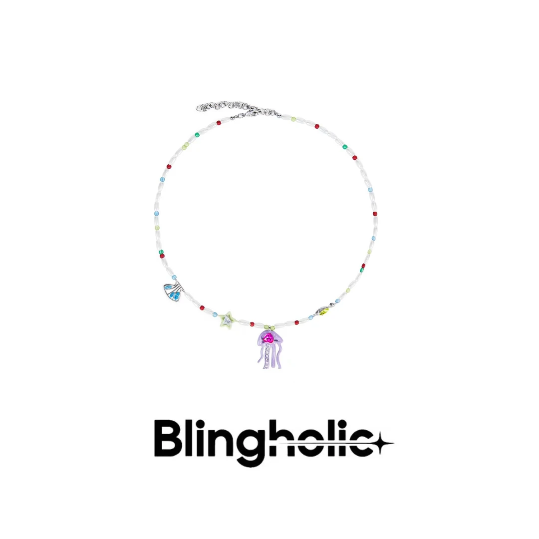 blingkolio 合金树脂项链 原创设计胶囊系列彩色童趣海洋生物项链
