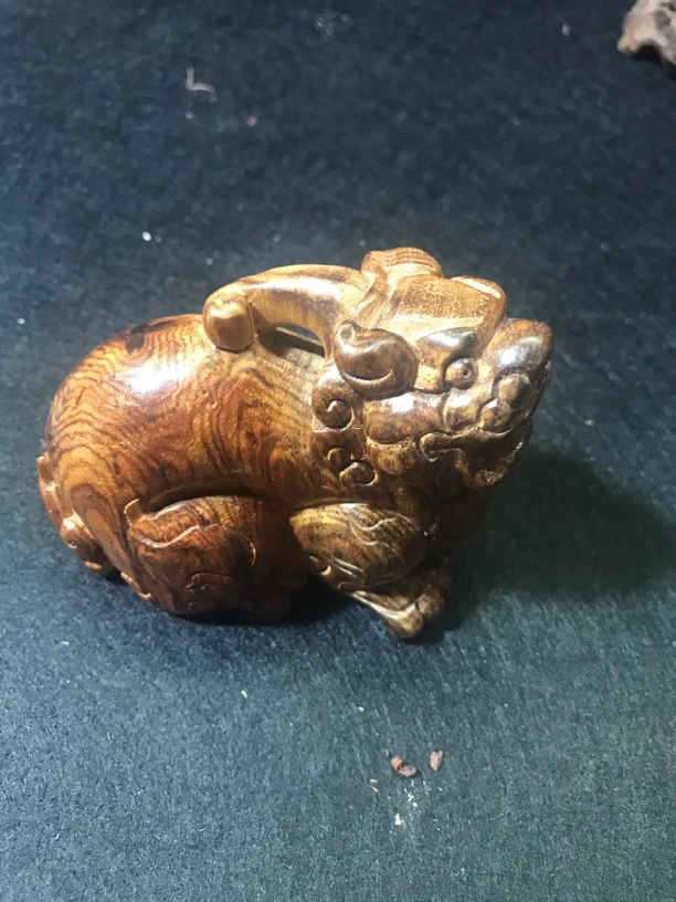 黄花梨手把件皮球