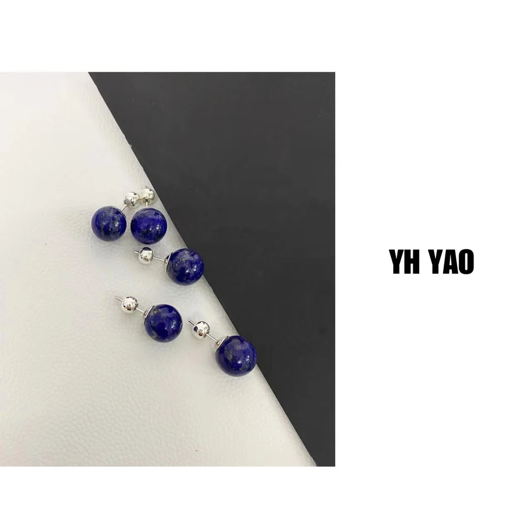 YH·YAO/姚雨何 925银耳饰 【典藏蓝】小众设计师款复古简约蓝色耳钉