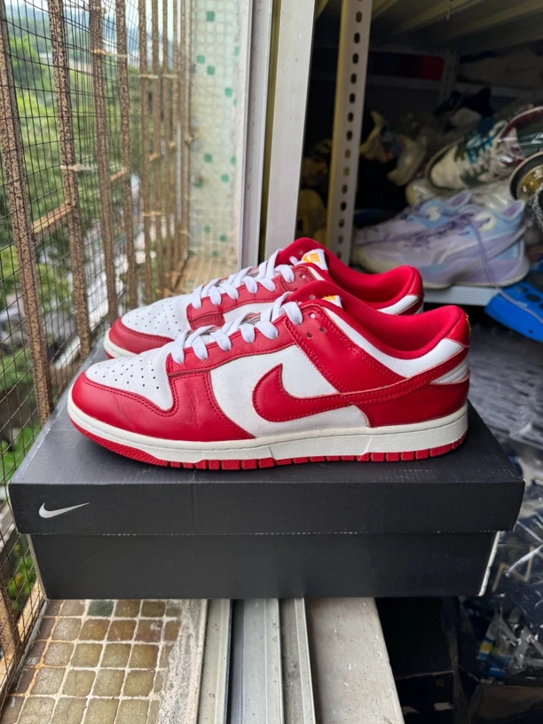 43码/Nike dunk白红 93新成色 公价499 休闲板鞋