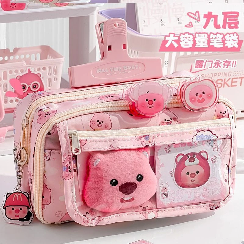 新款露比笔袋2025新款文具专用袋高颜值超大容量铅笔袋铅笔盒女孩