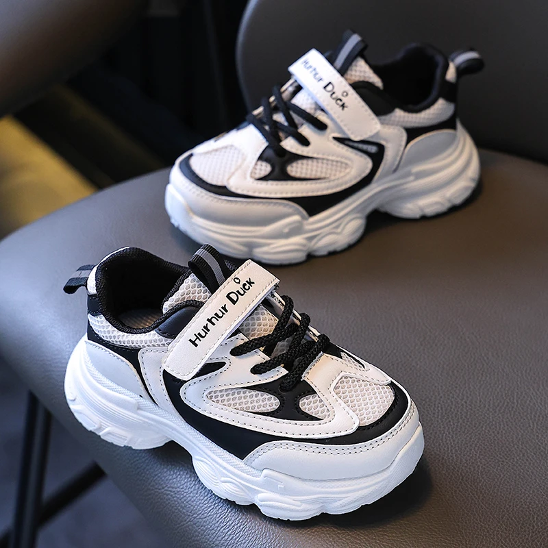 儿童透气网鞋男童运动鞋韩版百搭防滑休闲潮鞋子中大童女孩老爹鞋