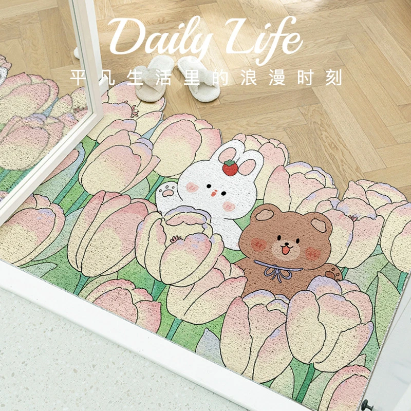 入户地垫裁剪丝圈门垫进门脚垫玄关家用户外垫门口防滑加厚地毯