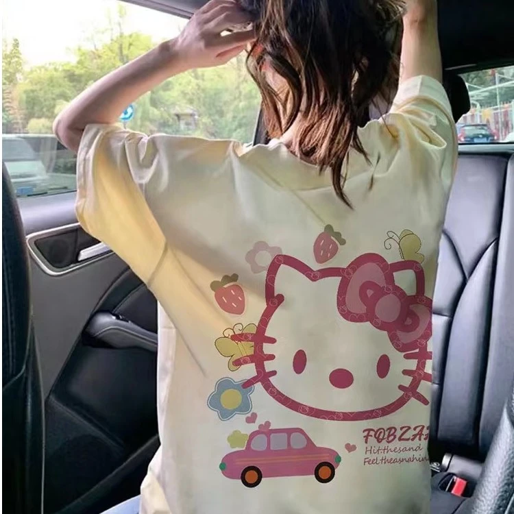 【100%纯棉】短袖T恤宽松百搭美式复古潮牌男女同款休闲情侣上衣