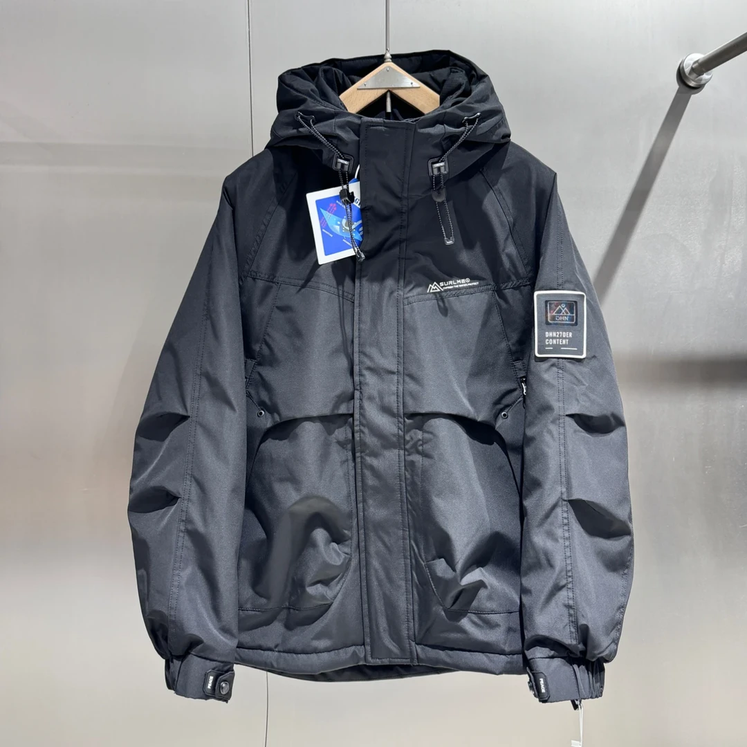 【冬季】新款机能风工装大口袋山系冲锋衣外套180