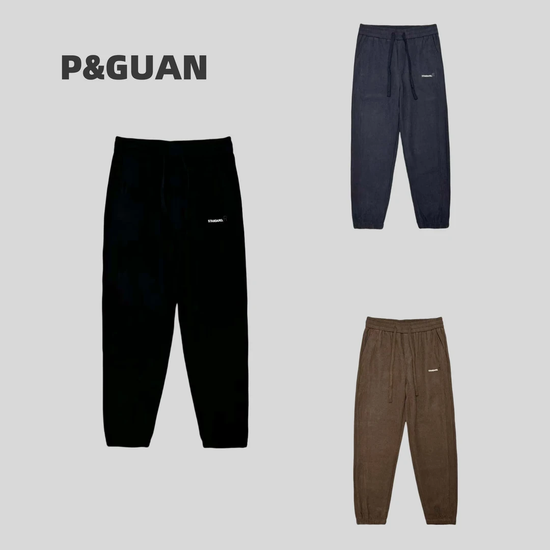 【春季】新款休闲时尚百搭R字母刺绣侧插口袋休闲卫裤008