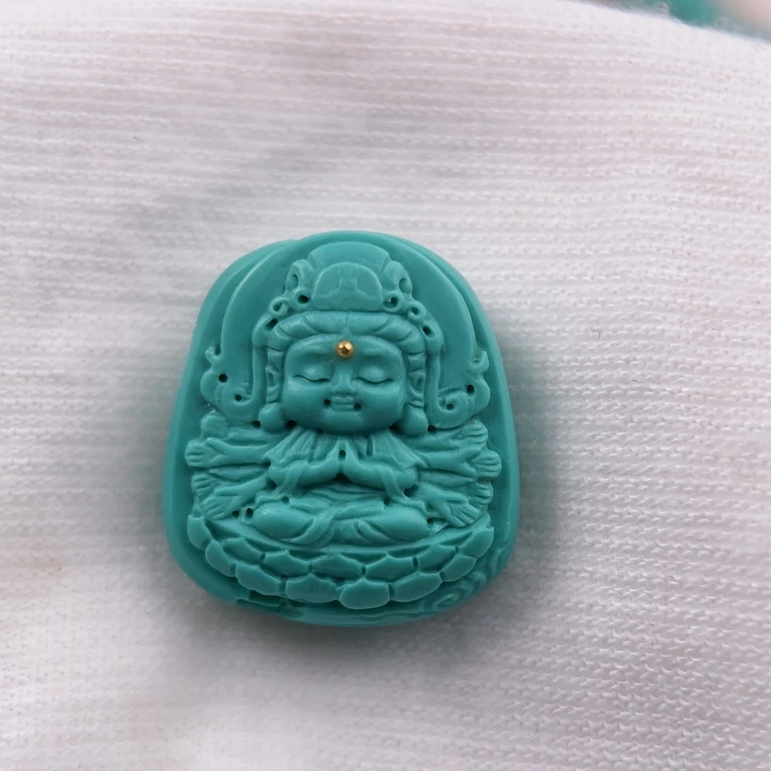 【闪购商品】绿松石珠宝奇石未镶嵌美*