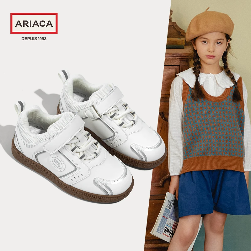 ARIACA艾芮苏儿童板鞋低帮小白鞋秋季新款软底运动鞋子女童休闲鞋