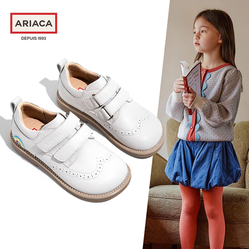 ARIACA艾芮苏女童皮鞋轻便春秋新款儿童单鞋软底时尚小女孩鞋子
