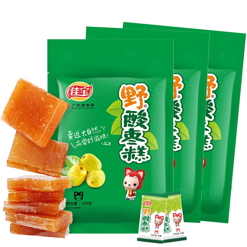 佳宝野南酸枣糕500g/袋 独立小包零食蜜饯果干休闲零食小吃