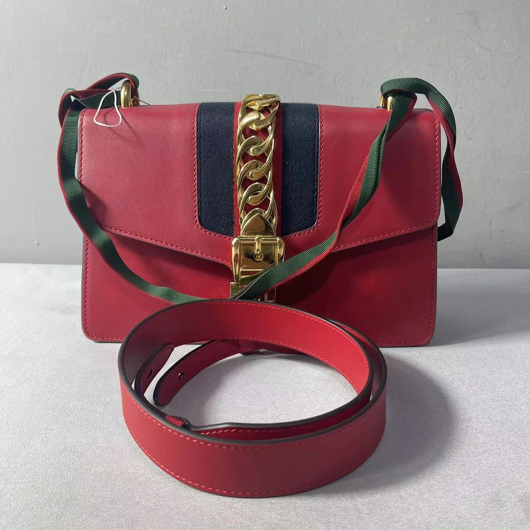 95新  捐金沉珠/古驰/Gucci/中号塞尔维亚单肩包
