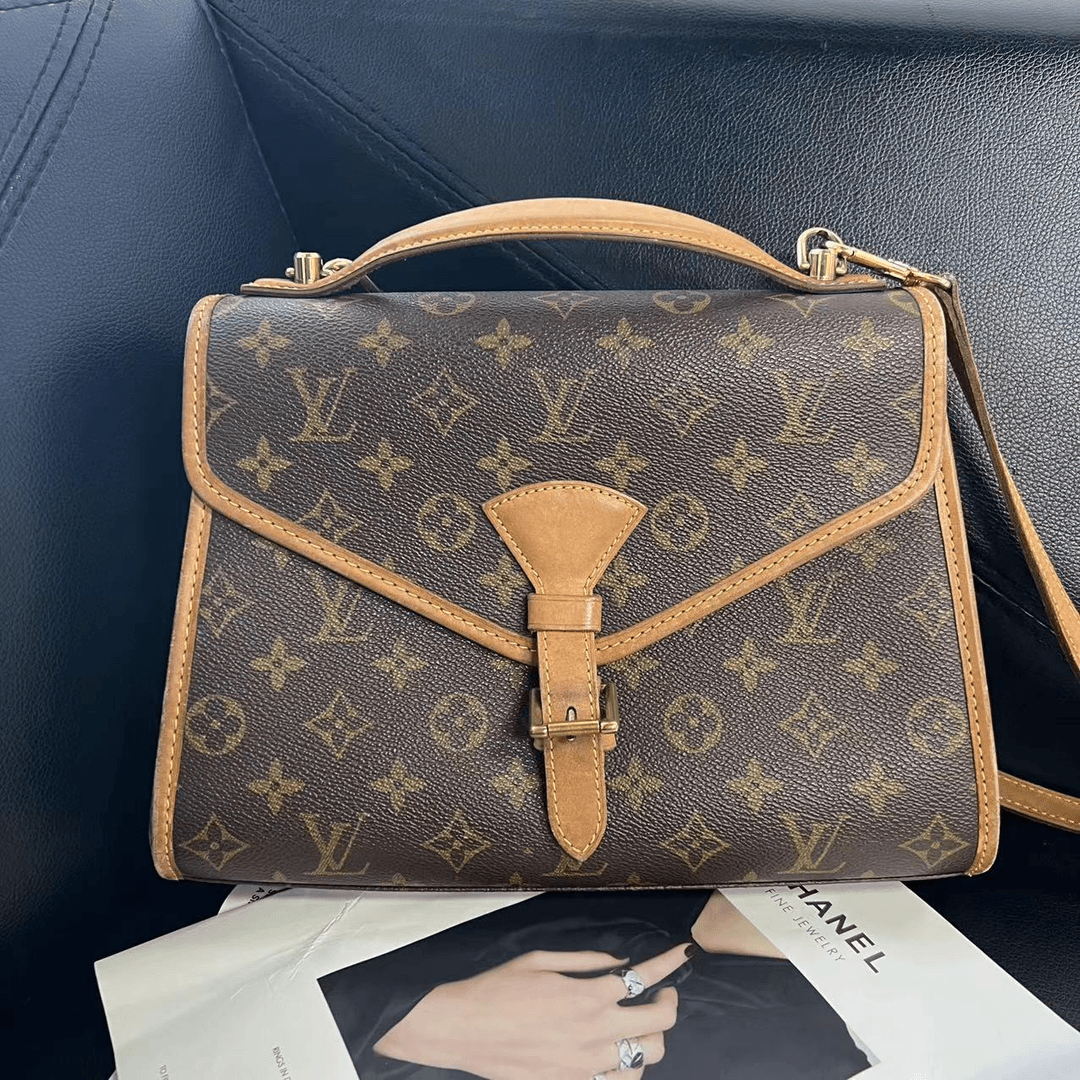 95新 LouisVuitton/路易威登 捐金沉珠/小号老花ivy