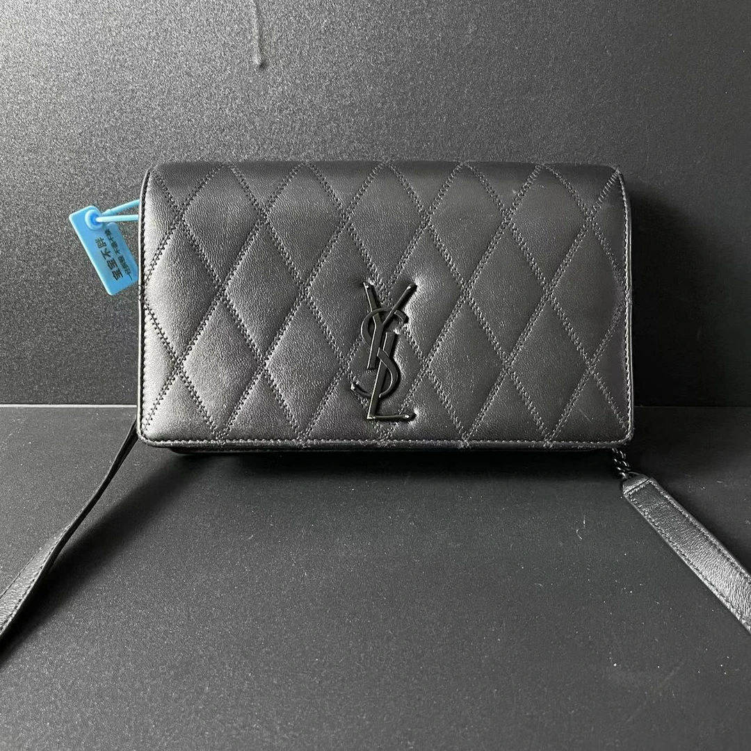 95新 YSL/圣罗兰 捐金沉珠/圣罗兰/YSL/风琴woc单肩包