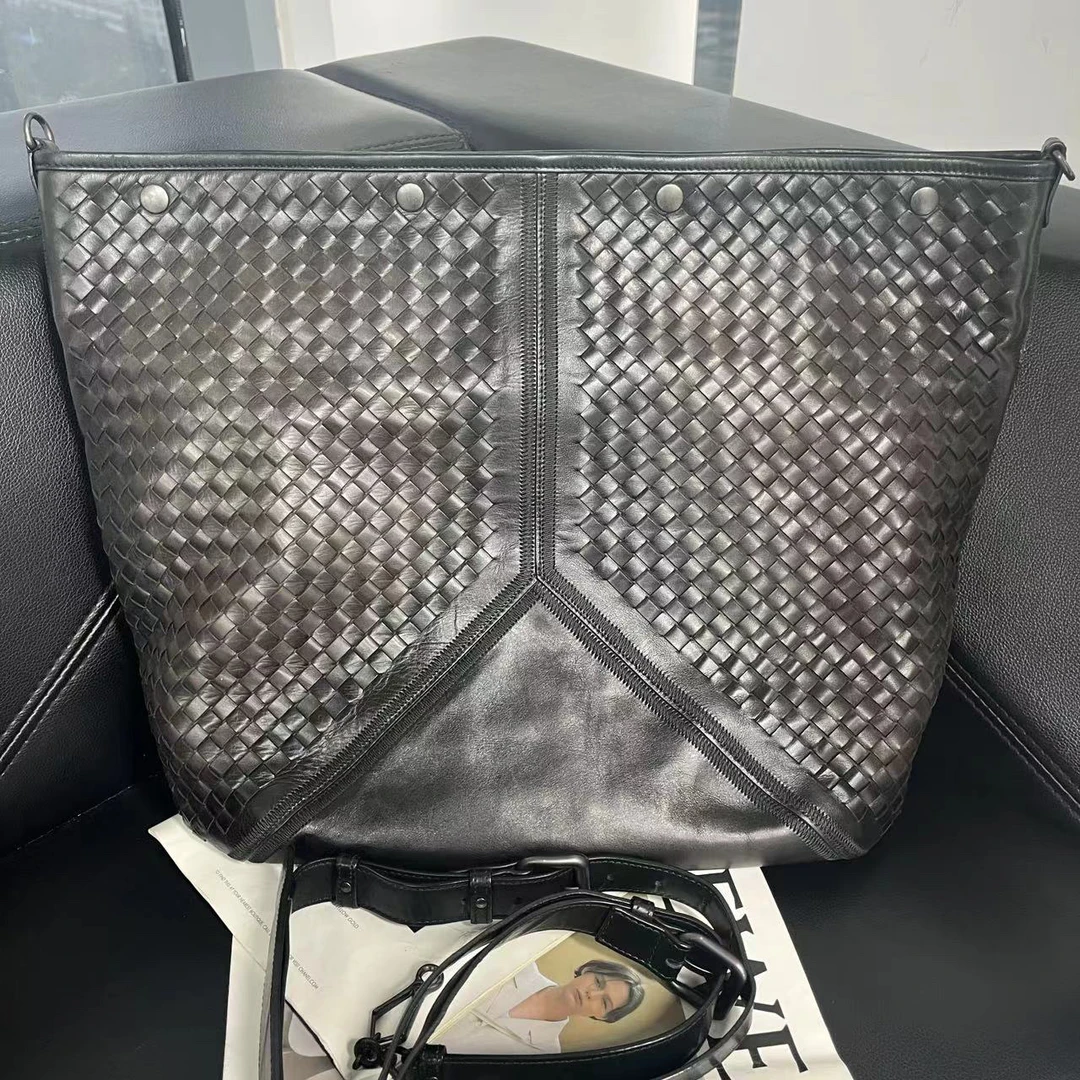 95新 BOTTEGA VENETA/葆蝶家 捐金沉珠/大号编织单肩