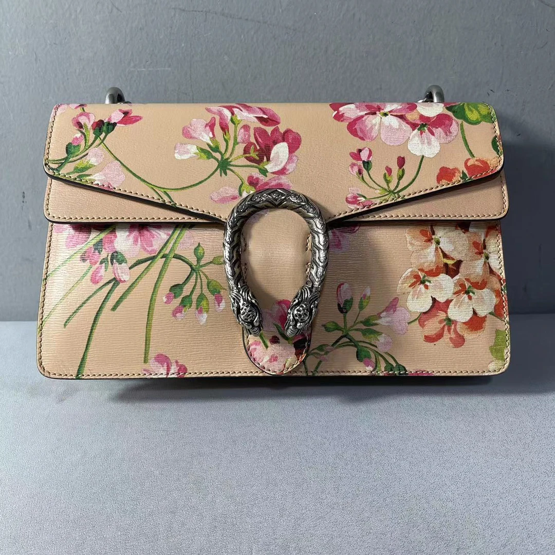 95新  捐金沉珠/古驰/Gucci/花卉中号酒神