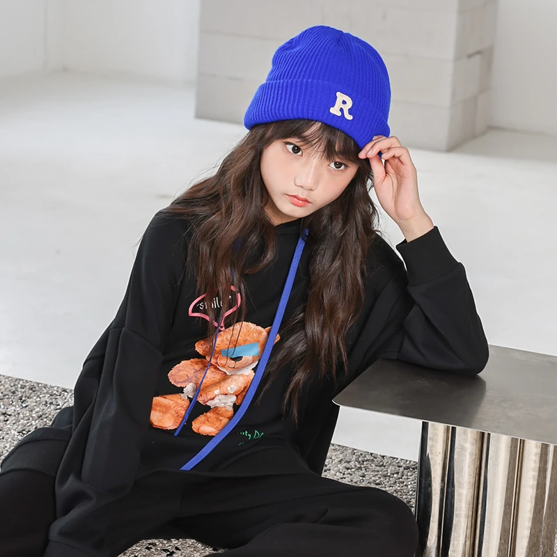 322225063女童带帽T恤卫衣（YIHAO)