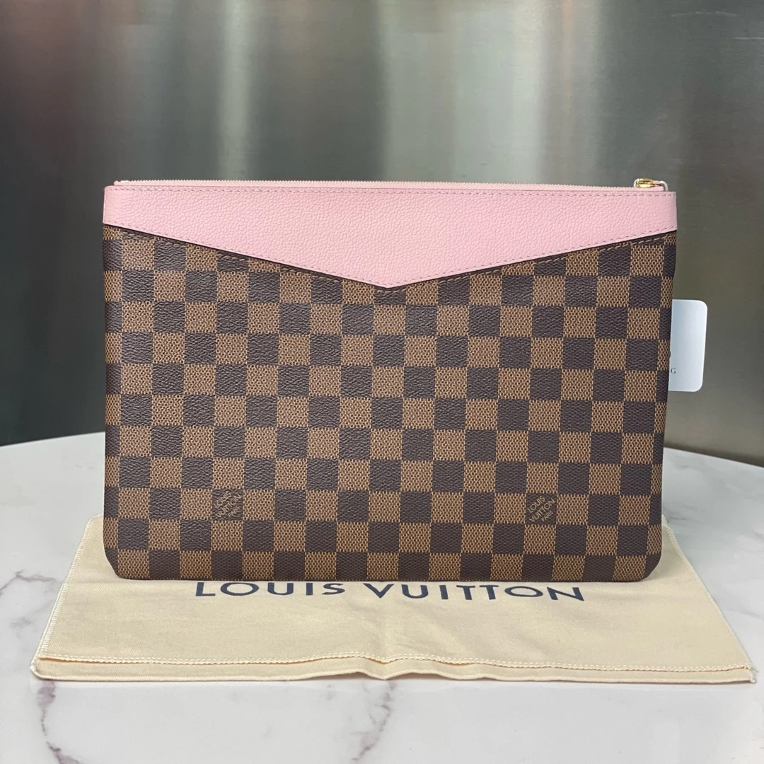 箱包/单肩包 路易威登/Louis Vuitton 粉拼棋盘