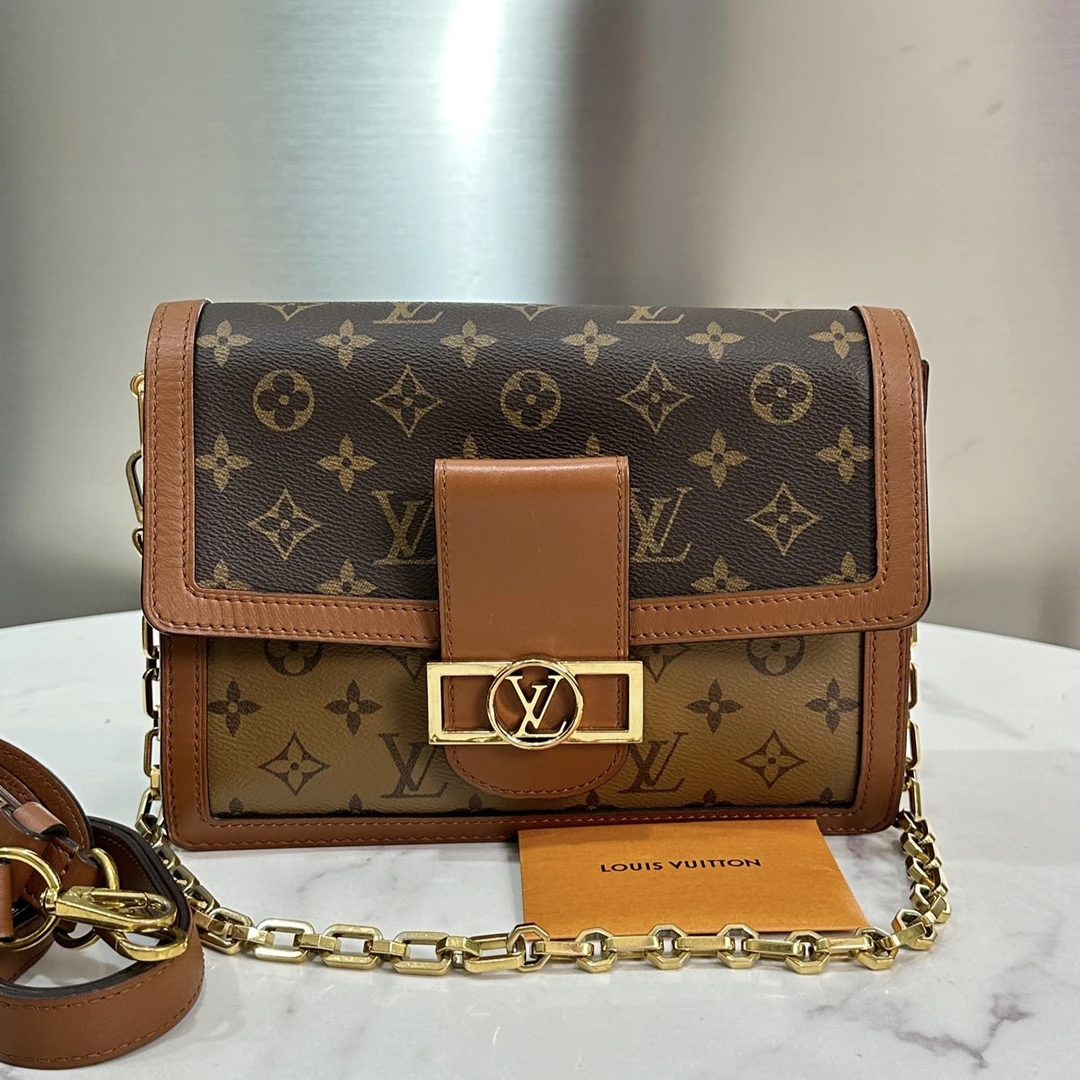 95新 LouisVuitton/路易威登 芯片达芙妮中号斜挎包9295675
