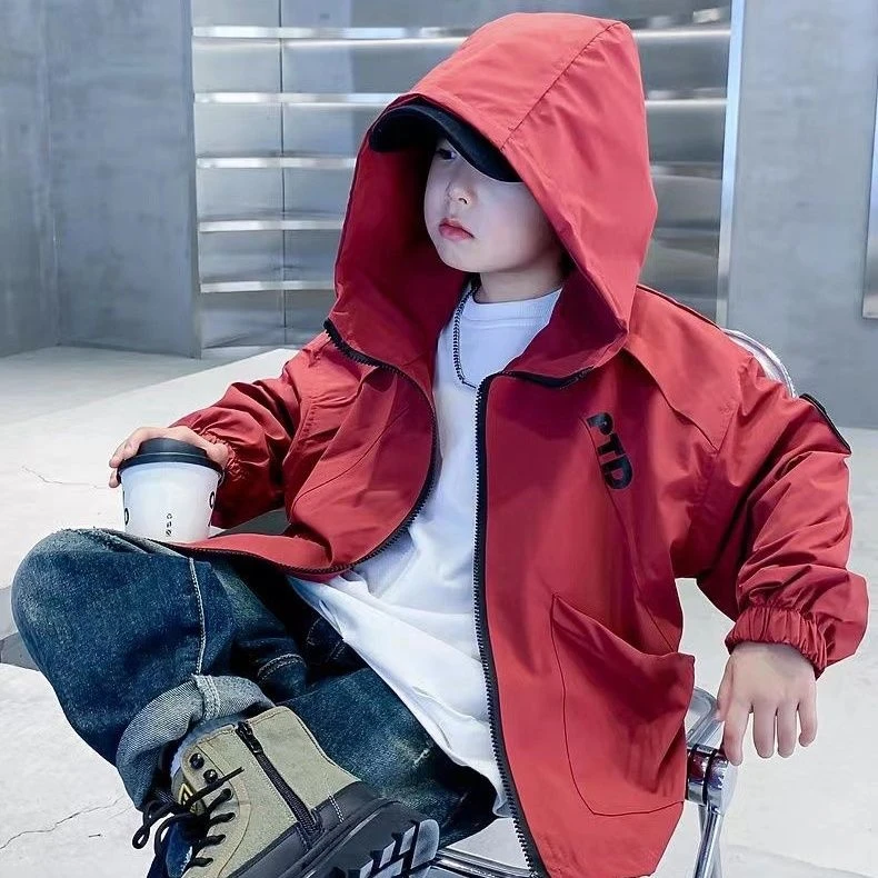 【春款尝鲜】童装男童男孩女童外套新儿童冲锋衣中大童防风上衣