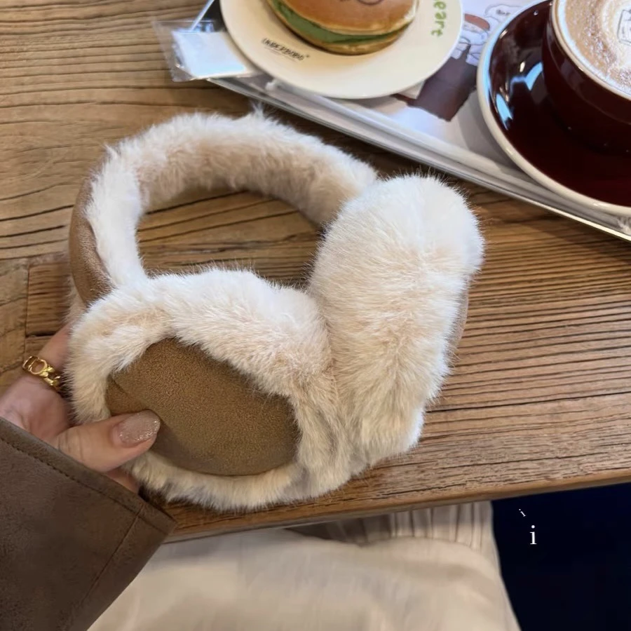 毛绒保暖骑车骑行耳罩女冬天耳包耳套耳帽护耳朵毛茸茸仿兔毛耳捂