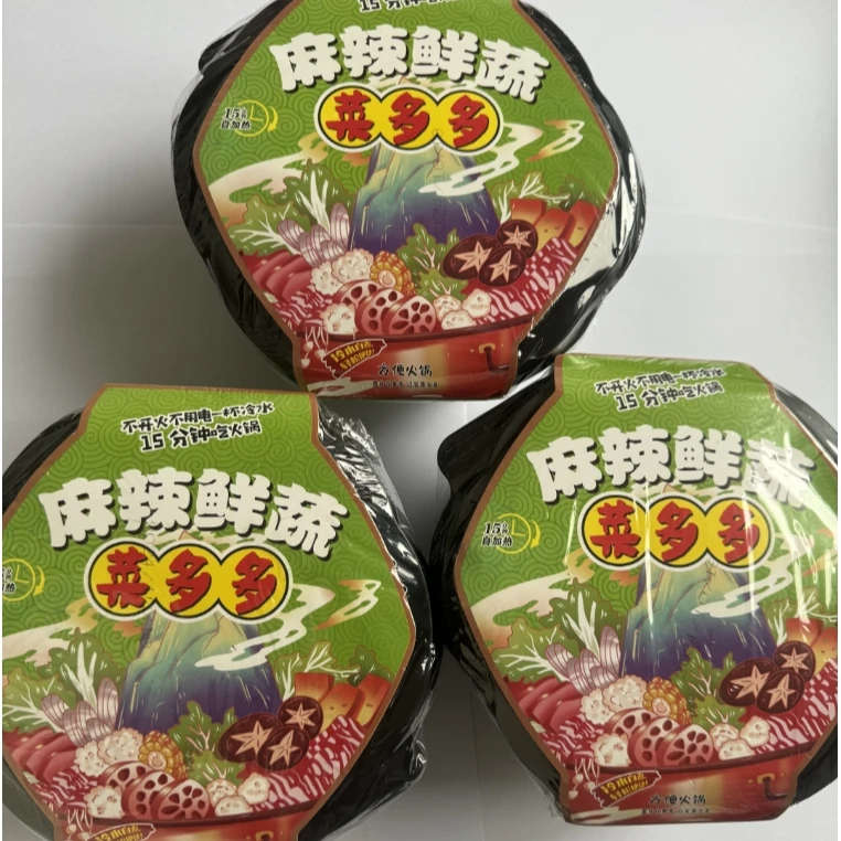 【疯狂主任】麻辣鲜蔬菜多多自热火锅605g*3盒