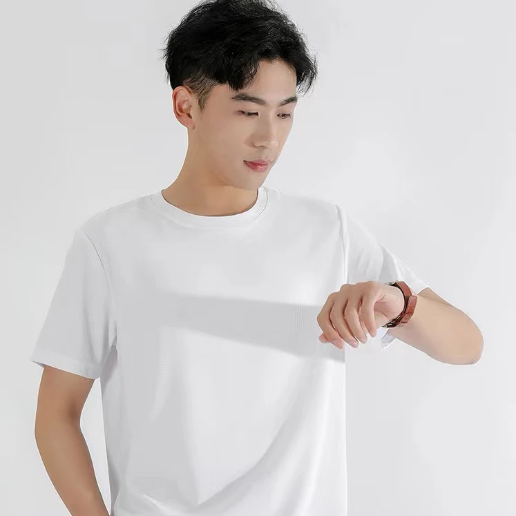 夏季简约风华夫格短袖T恤上衣