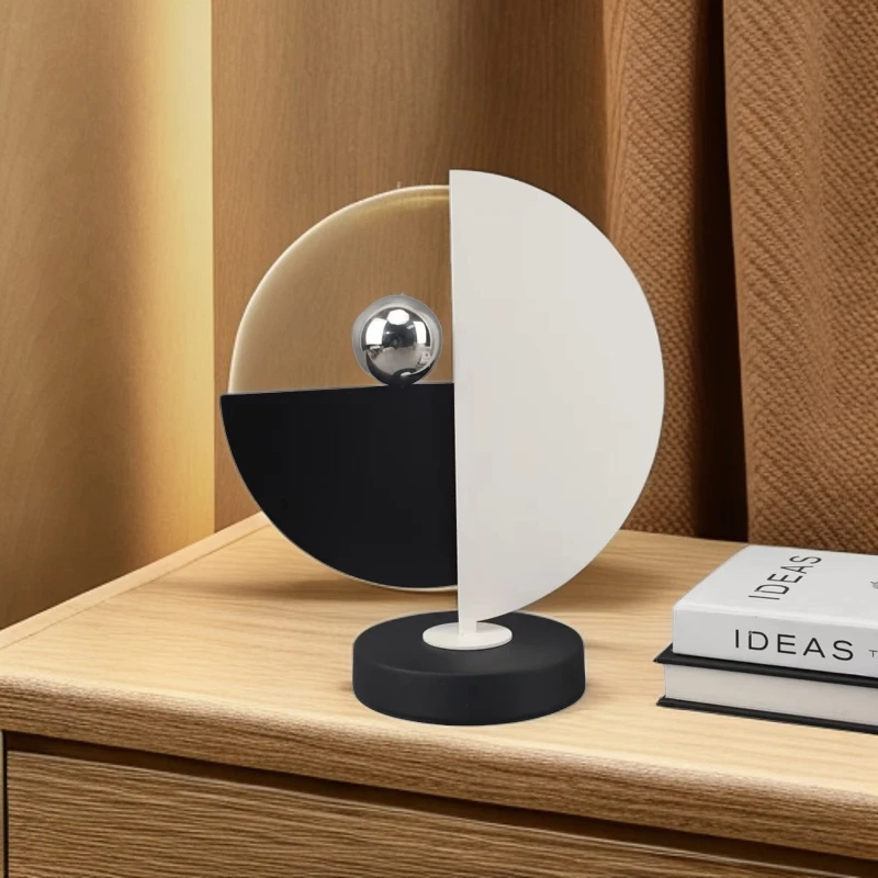 现代简约创意金属几何半圆装饰卧室茶几桌面玄关书房家居摆件