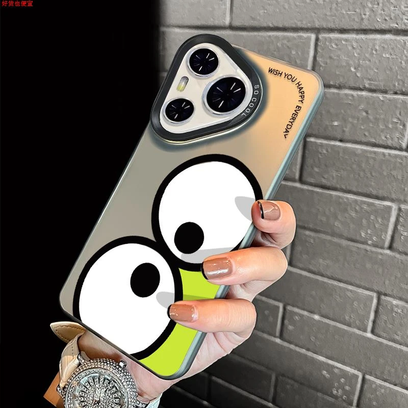 适用华为Pura70Pro壳跳跳蛙眼睛P60新款P50高级P40保护套E男女P30