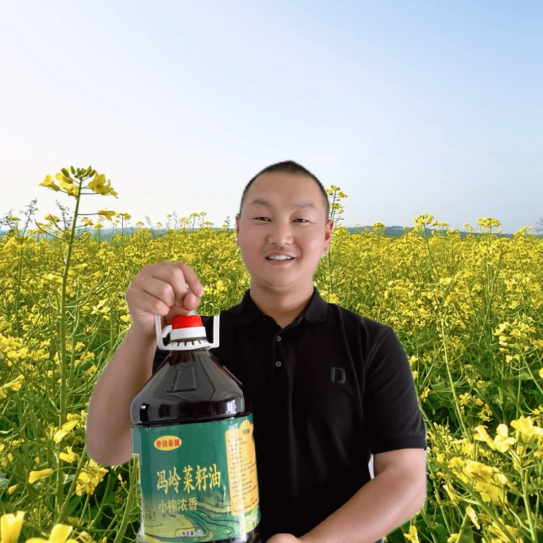 秦岭大山非转基因菜籽油9.2斤{2桶装}压榨纯正浓香传统小榨