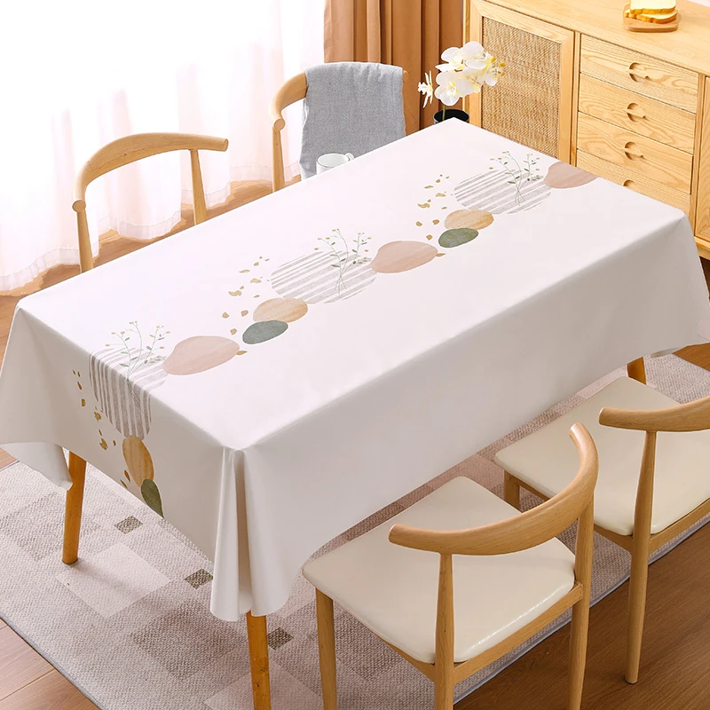 恒钻桌布防水防油免洗简约防烫防滑家用网红桌布高级感餐桌布客厅