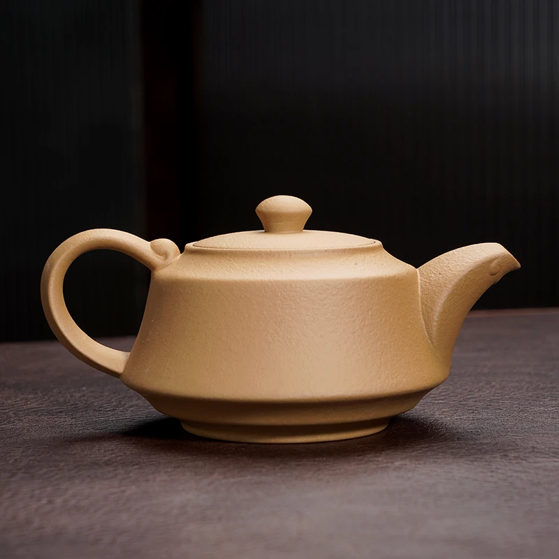 原矿紫砂壶黄金段泥石瓢壶高档中式功夫茶具家用泡茶壶单壶