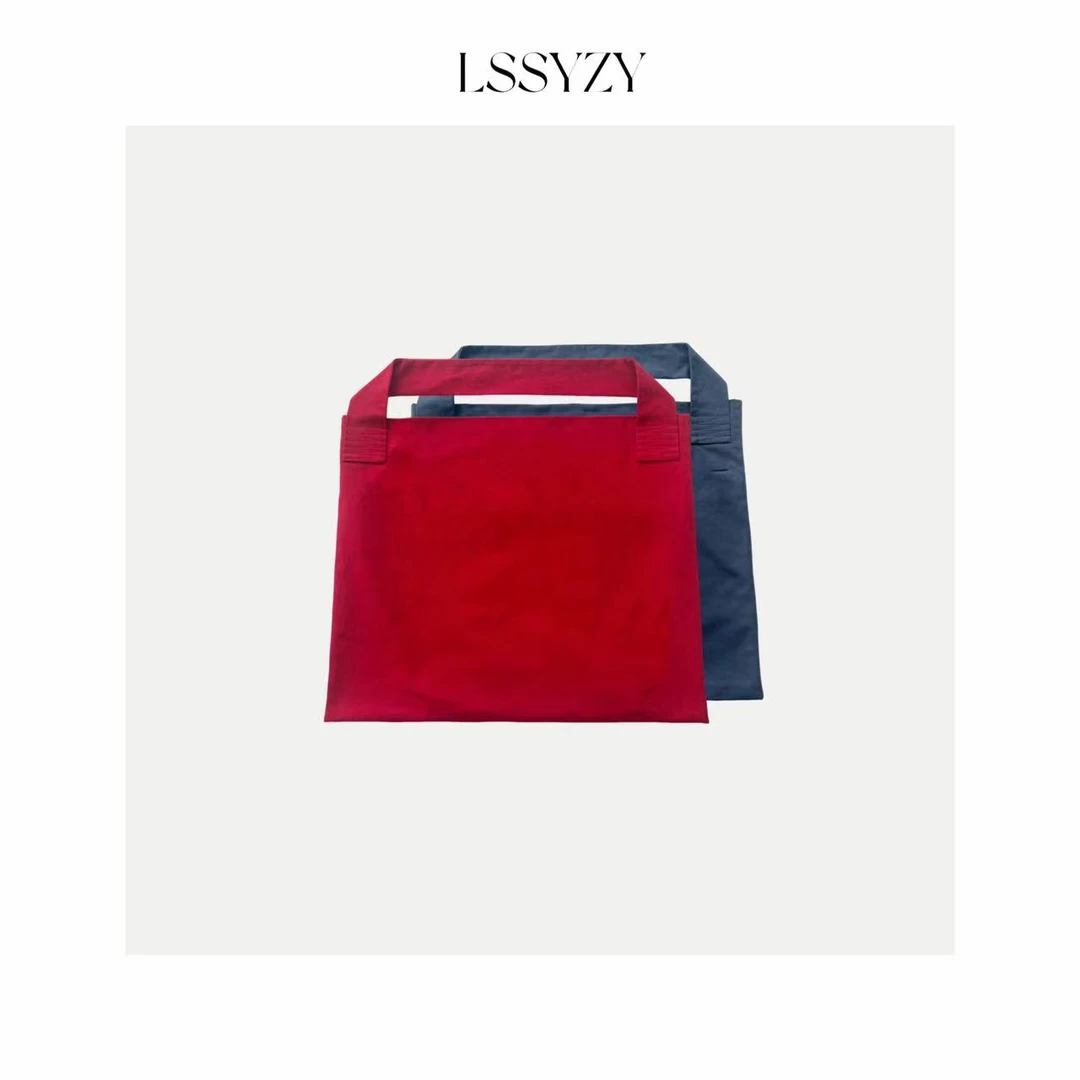 LSSYZY小众设计师款极简百搭加厚布包N373#