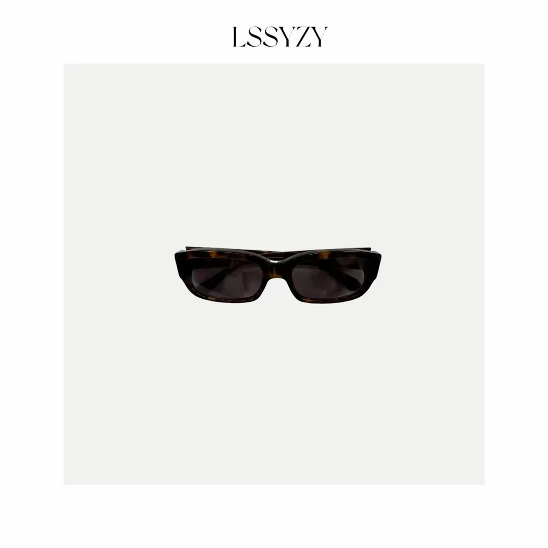 LSSYZY小众设计师款休闲太阳眼镜T15# 太阳镜玳瑁色时尚百搭女款