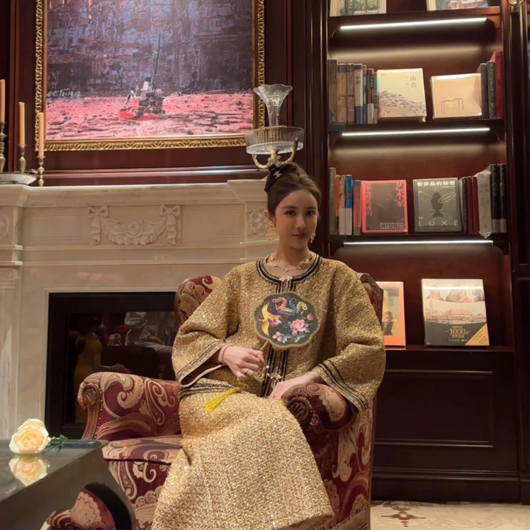 BABY ANNE【当家主母系列】贵气金斜门襟/半裙-PD233023/PD233061