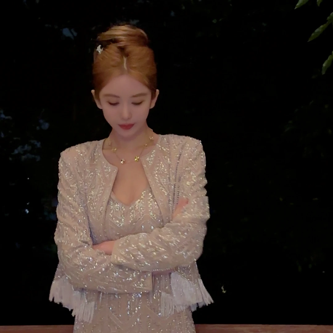 BABY ANNE【Rish Asians】系列-重工流苏奢华贵气金米套装PD243010