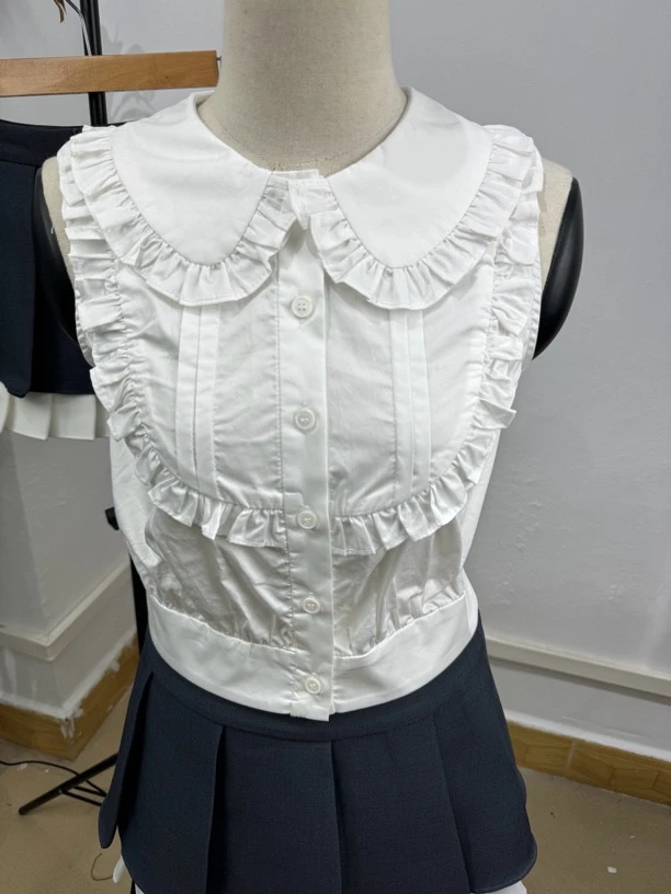 娃娃衬衫白色公主百搭