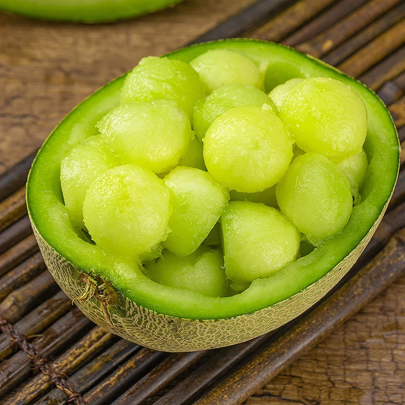 正宗山东玫珑瓜香甜网纹蜜瓜冰淇淋口感果香新鲜水果清甜好吃食用