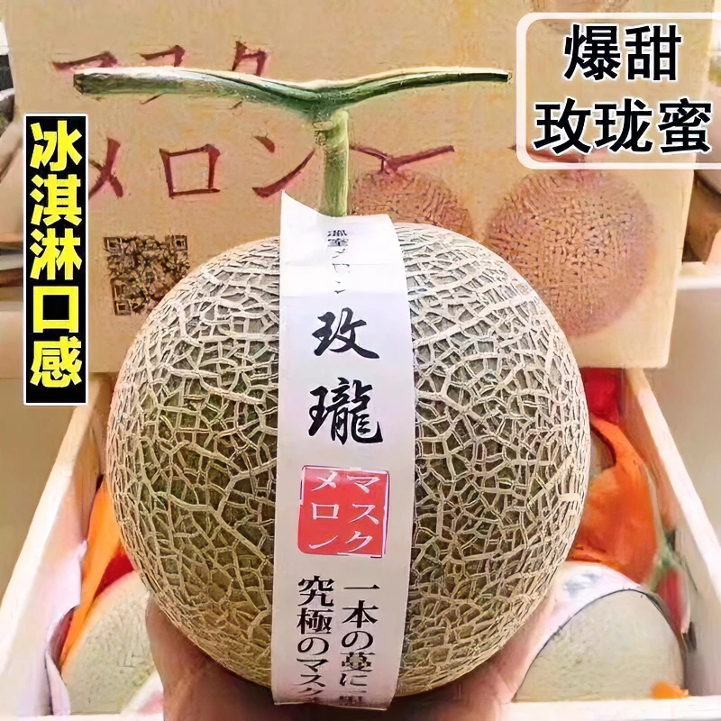 爆甜精选海南玫珑瓜网纹瓜哈密瓜蜜瓜新鲜热带水果香瓜现摘食好吃