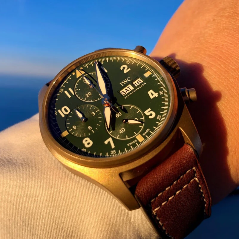 全新未使用 IWC/万国 飞行员系列/IW387902/40mm/青铜男士机械表