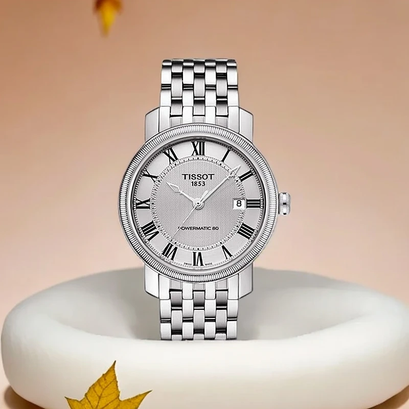 99新 Tissot/天梭 港湾系列1853机械时尚休闲男表节日送礼