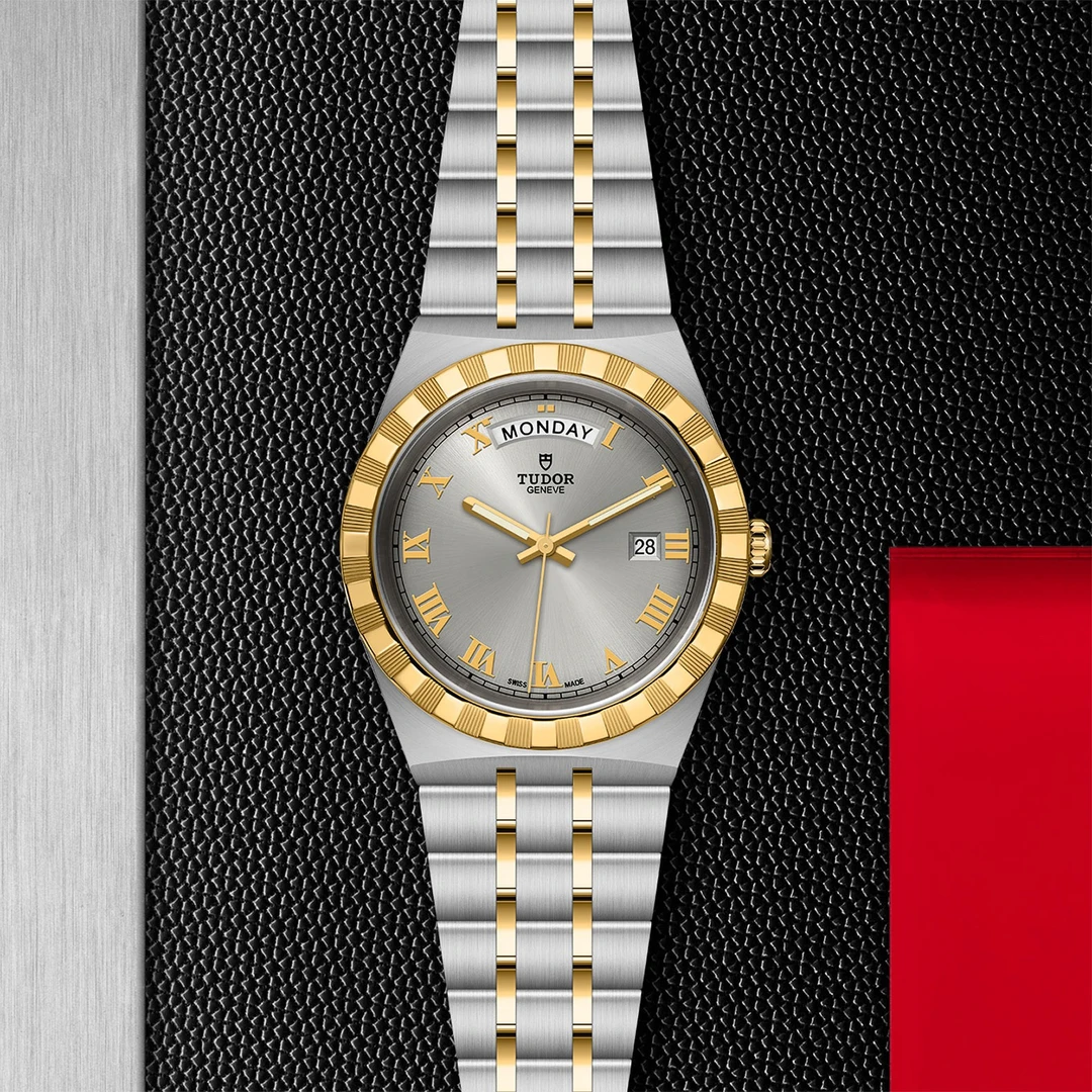 未使用 TUDOR/帝舵 皇家/银罗马带金/28-41mm/全自动机械腕表