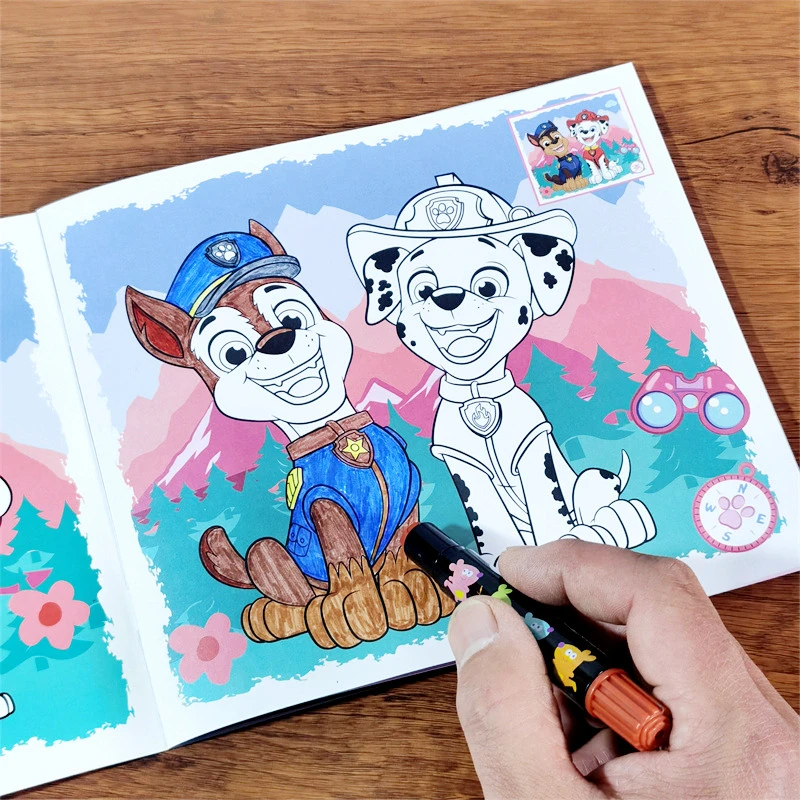 汪汪队卡通画画本儿童涂色书3到6岁幼儿园涂色画本宝宝涂鸦玩具