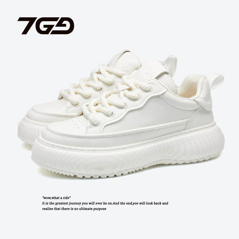23271 新款百搭厚底德训鞋时尚低帮ins男士增高休闲小白鞋