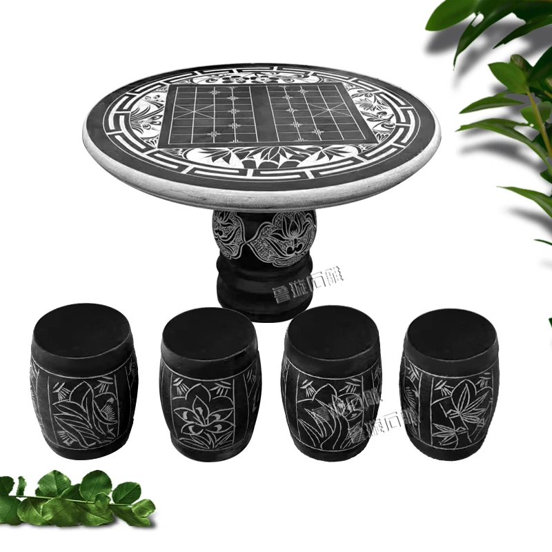 29【到城区物流点自提】圆腿旋转古典室外家用防水别墅中式桌椅阳台