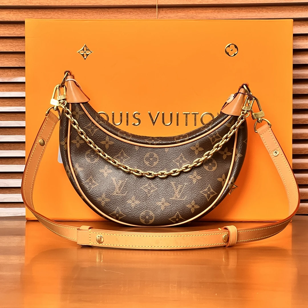 95新 LouisVuitton/路易威登 月亮豌豆链条包/优尔严选/59801
