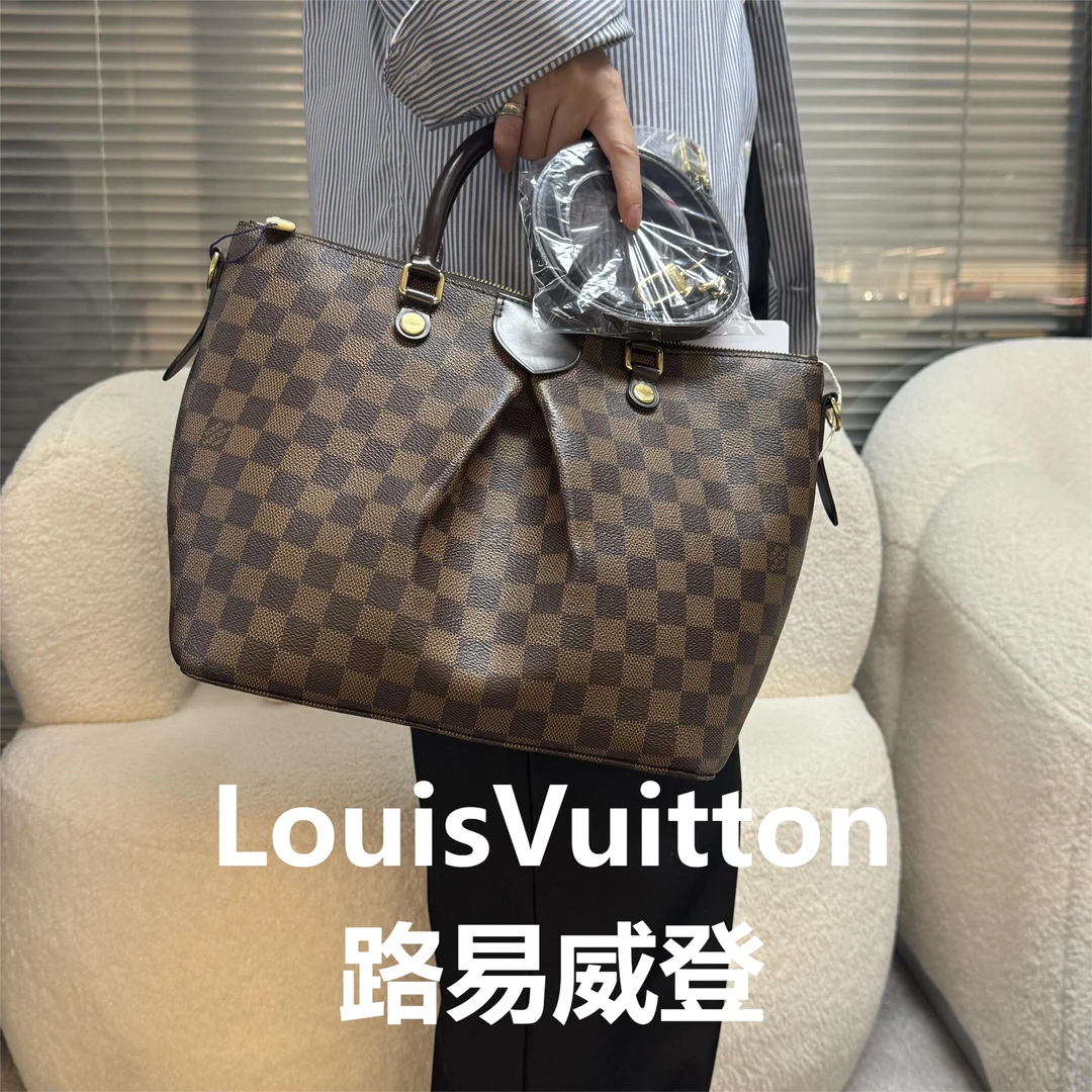 95新 LouisVuitton/路易威登 棕棋盘格派拉蒙/优尔严选/56994