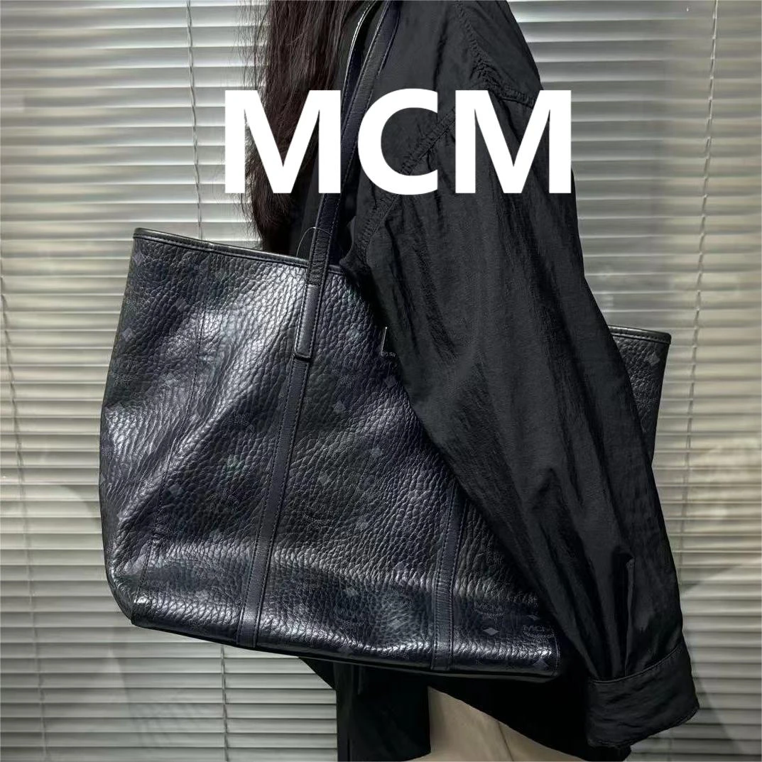 95新 MCM 黑色单肩托特包/甜甜精选/69761