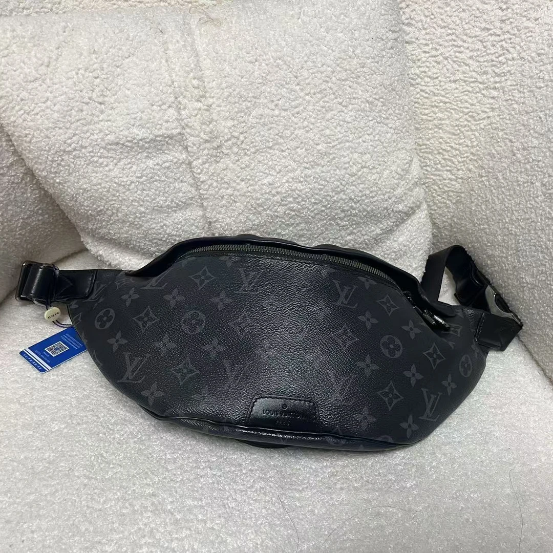 95新 LouisVuitton/路易威登 男女通背黑色腰包/优尔精选/60305